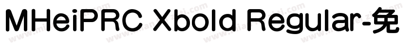 MHeiPRC Xbold Regular字体转换